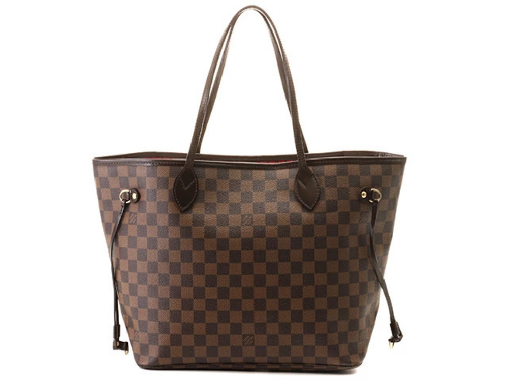 LOUIS VUITTON Neverfull Damier Cerise Red Tote Bag